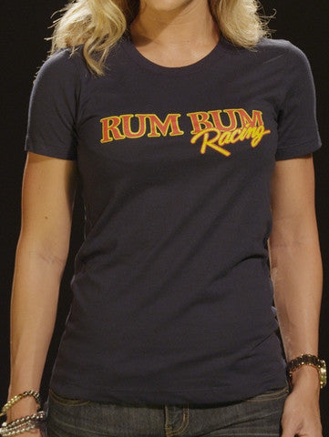 Rum Bum Racing - Logo - T-Shirt - Navy (Female)